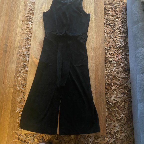 Banana Republic Vegan Faux Suede Wide-Let Jumpsuit 10p - Picture 3 of 11